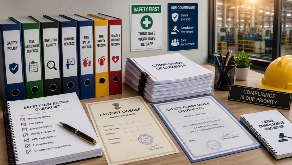 Factory Compliance Documentation Factory compliance documents and industrial safety records