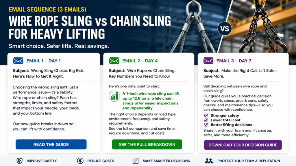 Industrial steel mill rigging operation showing chain sling lifting hot steel load near furnace, demonstrating heat-resistant chain application